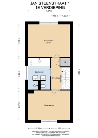 Floorplan - Jan Steenstraat 1, 6181 DC Elsloo